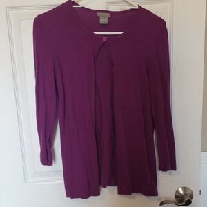 Ann Taylor Purple Women's Cardigan